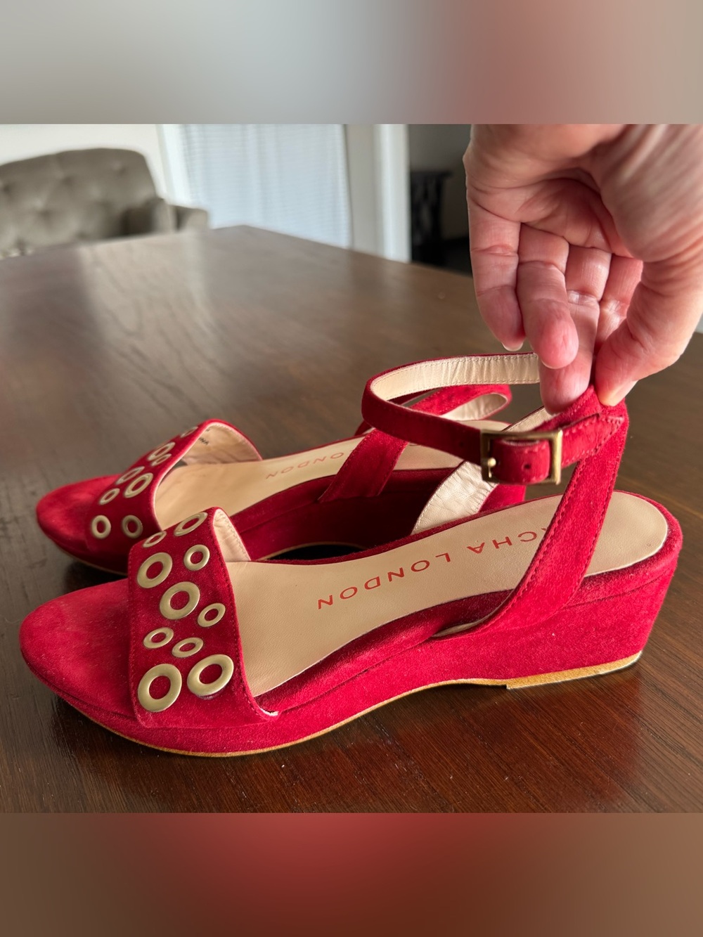 Sacha London red sandals